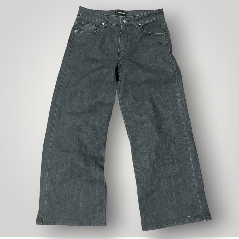 Pool House New York Baggy Wide Leg Jeans Washed Black Size 32 x 30 Made in USA